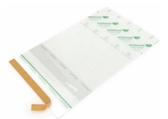 Dammskyddspåse plast, 400x700mm självhäftande - Steriking