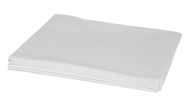 Engångsfilt tissue 3L, 100x150cm svanmärkt 75/fp vit