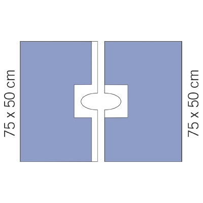 Hålduk häftande evercare, 50x75cm 2-delad - evercare®