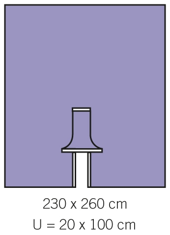 OP lakan slits evercare, 230x260cm slits 20x100cm - evercare®