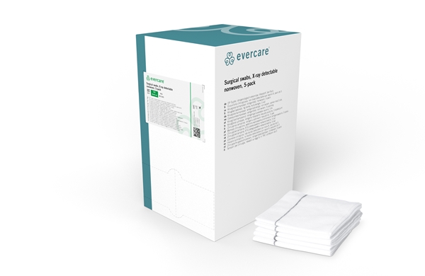 Op duk nonwoven med röntgentråd 5p, 20x40cm grön evercare - evercare® - 1