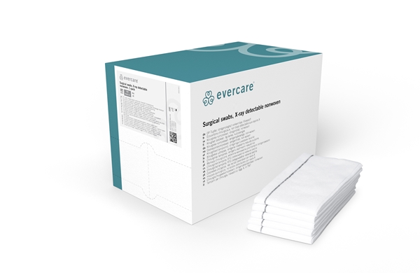 Op duk nonwoven med röntgentråd 1p, 40x65cm grå evercare - evercare® - 1