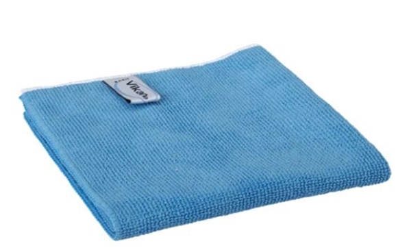Torkduk mikrofiber Vikan Basic, 32x32cm blå - Vikan