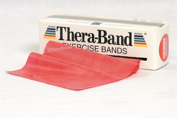 Träningsband Thera-Band, 5,5m medium röd - Thera-Band