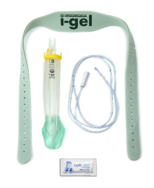 Larynxmask i-gel O2 kit, Stl 4 50-90kg m sugkanal