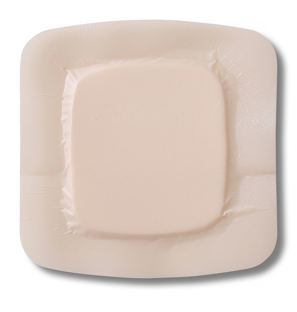 Skumförband silikon Aquacel Foam, 8x8cm Border - Aquacel