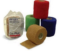 Kompressionsbinda kohesiv Co-Plus, 7,5cmx6,3m mellanelast färgmix - Co-plus