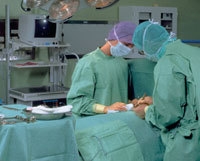 Op kompress gasväv 4L med röntgentråd Barrier 5p, 10x60cm lila Barrier