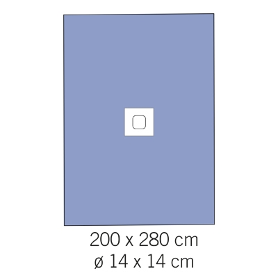 Hållakan häftande evercare, 200x280cm hål 14cm - evercare®