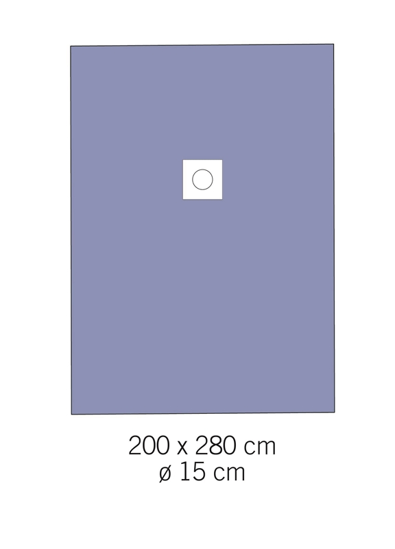 Hållakan häftande evercare, 200x280cm hål 15cm - evercare®