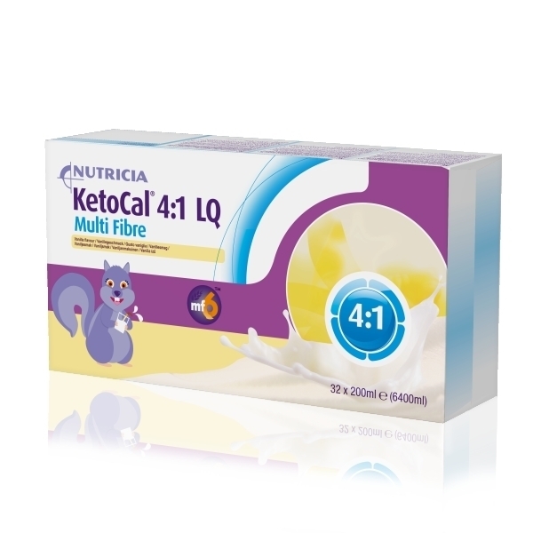 Ketocal 4:1 LQ (Multi Fibre), 32x200ml vanilj