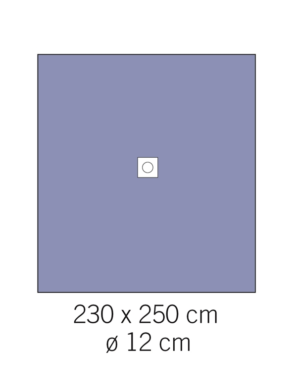 Hållakan häftande evercare, 230x250cm hål 12cm - evercare®