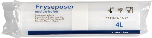 Plastpåse frys klar, 4L 200x400mm 32my  - Cater-Line
