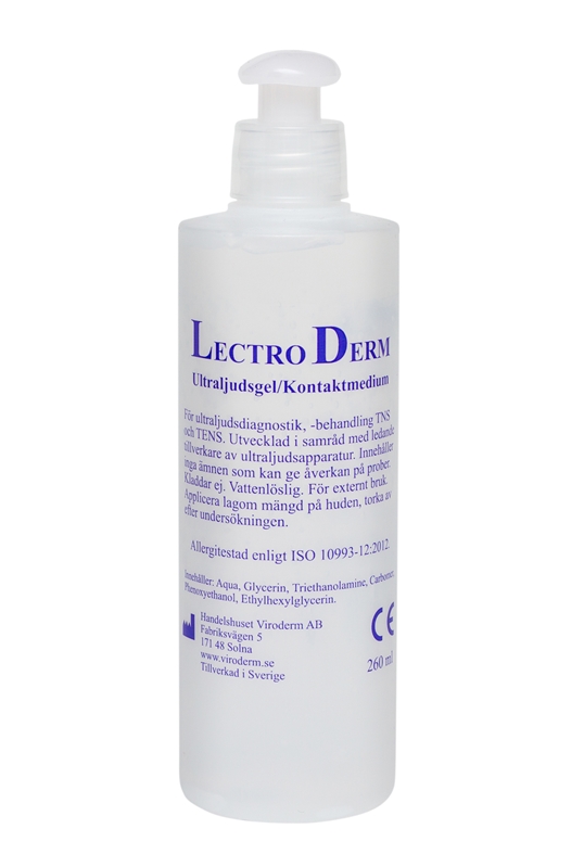 Ultraljudsgel LectroDerm 1 LD1, 260ml ofärgad