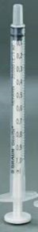 Spruta luer 3komp Omnifix, 2ml grad 0,1ml centrerad