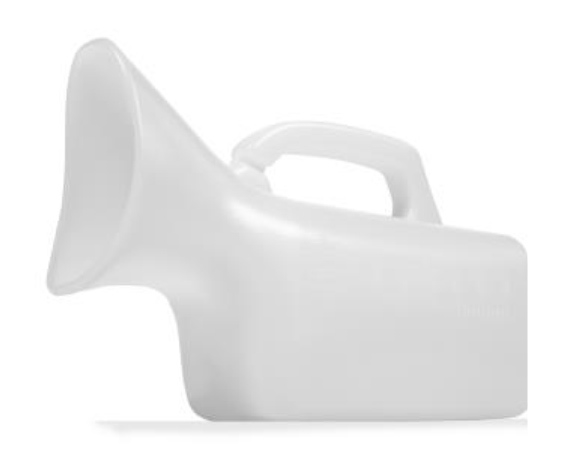 Urinflaska dam Saniline, 0,8L handtag o gradering - Saniline