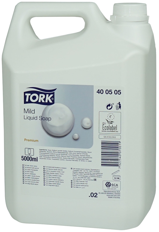 Tvål flytande Tork premium, 5L parf mild - Tork - 1