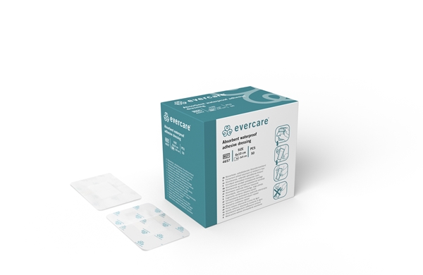 Absorberande häftande förband evercare duschbart, 6x10cm duschbar - evercare® - 1