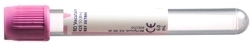 Vakuumrör BD Vacutainer pappersetikett, 5/4ml K3EDTA lila