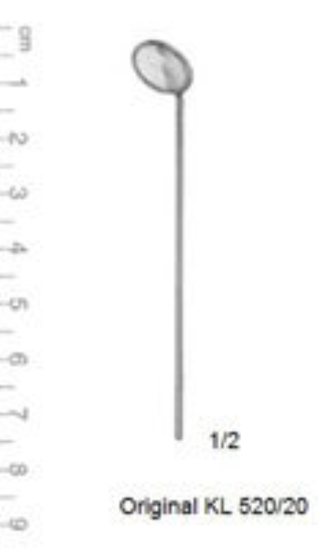 Larynxspegel tysk, 30mm fig10