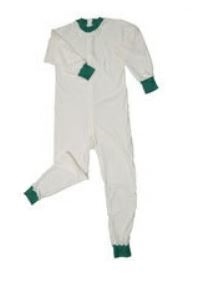 Fixeringspyjamas med dragkedja, Heinex blixtl i rygg XS/S - Heinex