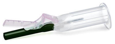 Provtagningskanyl BD Eclipse med hållare Signal, 0,7x25mm 22G svart