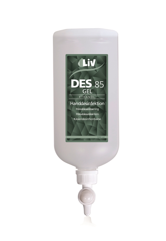 Handdesinfektion Liv 85%, gel, 1000ml dispensopac - LiV