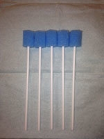 Munsvabb torr, 150x4mm blå 5-pack