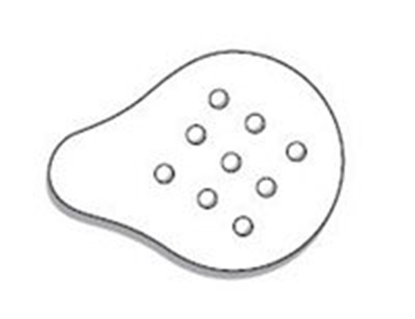 Ögonskydd Eye Shields Visitec, 7,5x6,5cm Universal