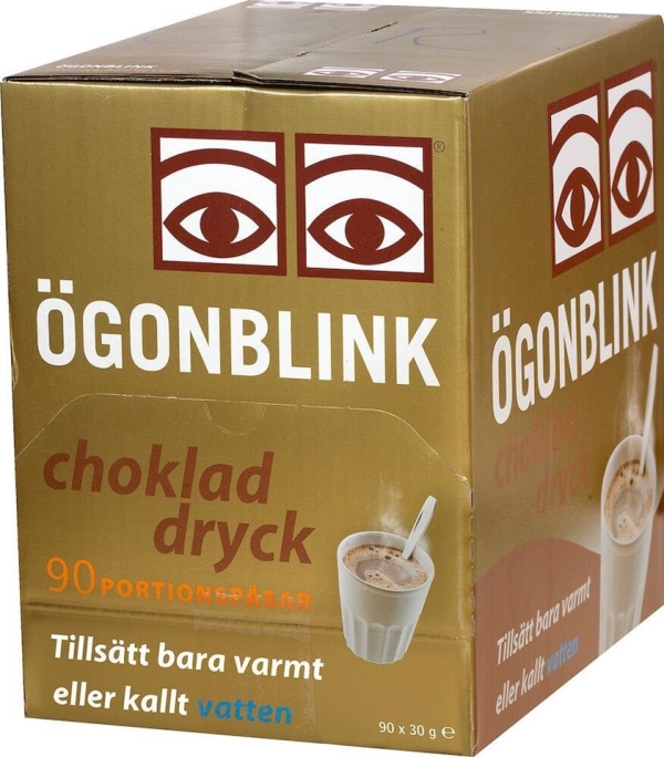 Kakao ögonblink portion,  90x30g