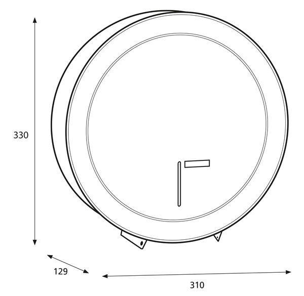 Dispenser toalettpapper, Katrin Gigantbox M/L - Katrin - 2