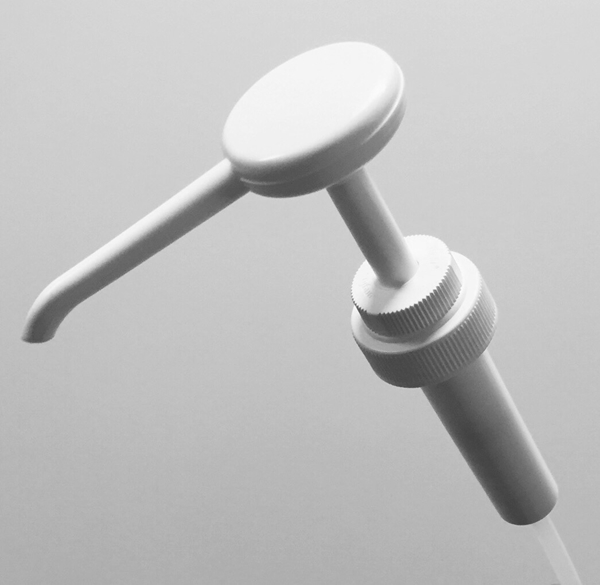 Doseringspump till 5L dunk, 15ml/tryck vit