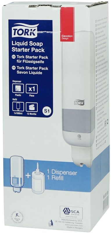 Dispenser tvål flytande, Tork starter pack inkl tvål - 4