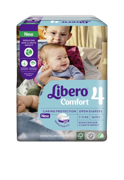 Tejpblöja Libero Comfort, 4 7-11kg - Libero - 1