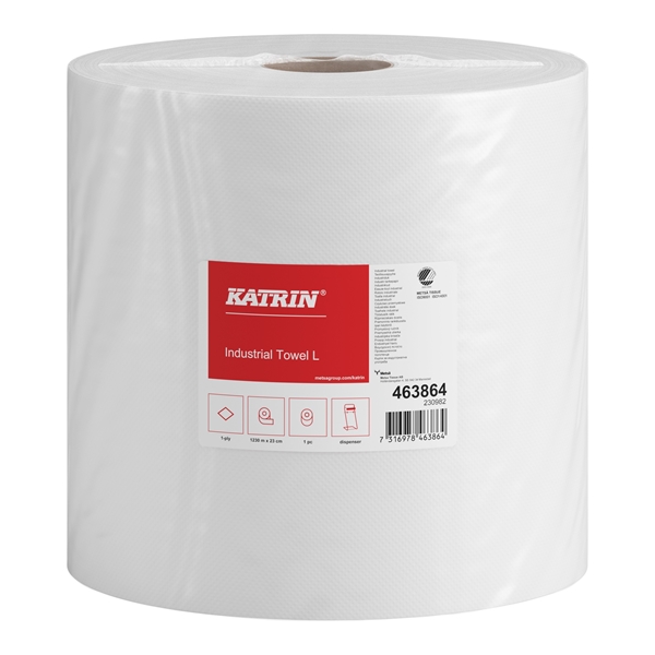 Torkrulle 1-L vit, Katrin Basic L 1230m 7,1kg - Katrin - 2