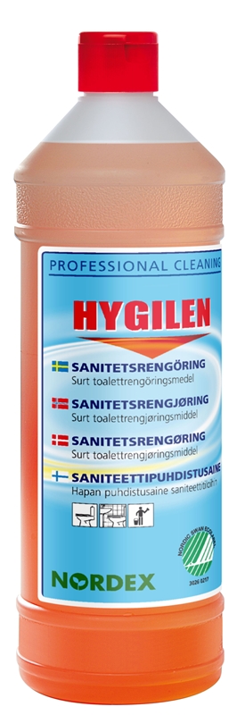 Rengöringsmedel sanitet 1L, 1L parfymerad pH=2 Svanmärkt