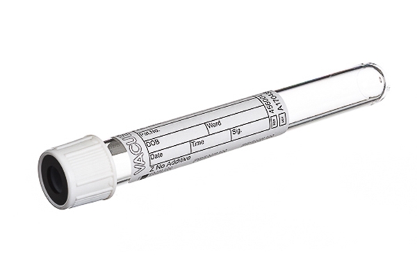 Vakuumrör VACUETTE pappersetikett, 7/6ml neutral vitsvart - Neutral