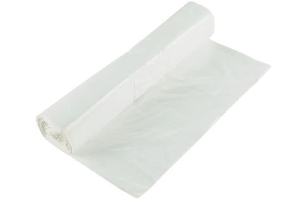 Avfallspåse LLD plast, 30L 510x570mm 12my vit