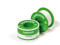 Häfta silke Leukosilk, 2,5cmx9,2m spole - Leukosilk