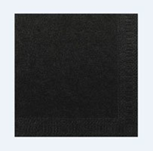 Servett tissue 1/4-vikt 3L, 33x33cm Duni  svart - Duni