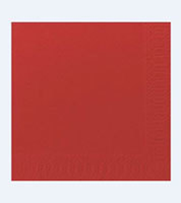 Servett tissue 1/4-vikt 3L, 40x40cm Duni röd - Duni