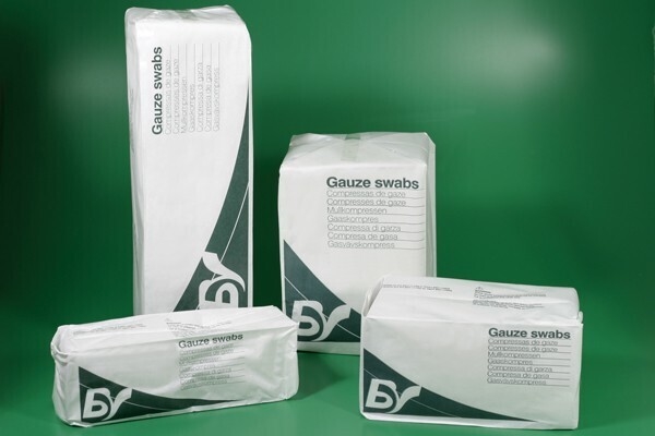 Kompress gasväv 16L Bastos Viegas, 10x20cm påse osteril