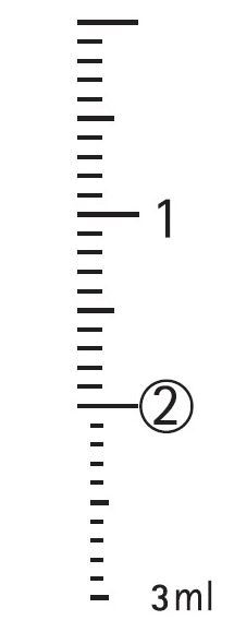 Spruta luer 3komp KD-Ject, 2ml grad 0,1ml centrisk - KD-Ject III - 2