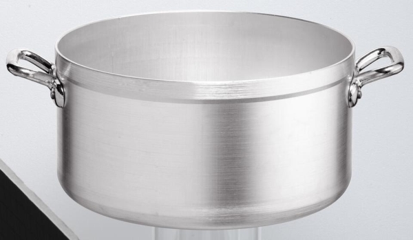 Kittel låg aluminium utan lock, 25l 40cm - Bourgeat