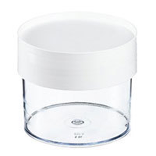 Förvaringsburk plast, 0,5L rund m lock Daloplast - Daloplast