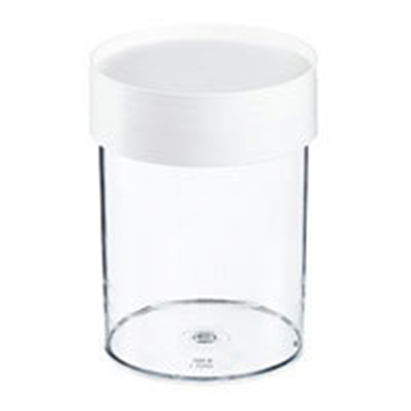 Förvaringsburk plast, 1L rund m lock Daloplast - Daloplast