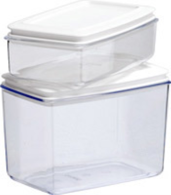 Köksburk plast 1,6L, med vitt lock - Nordiska