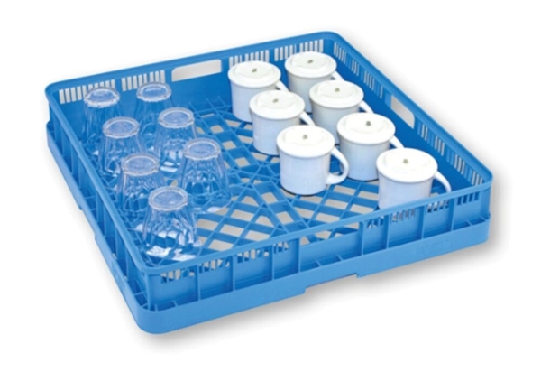 Diskkorg glas/kopp blå, Wexiö