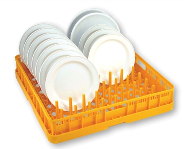 Diskkorg tallrik flat gul, Wexiö
