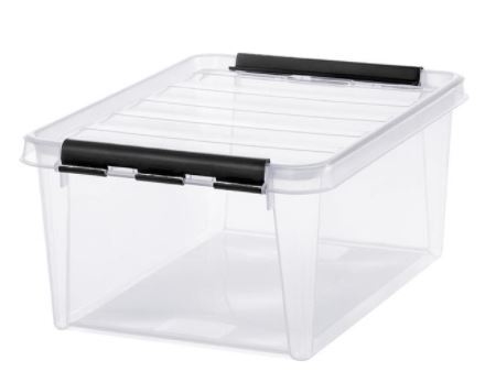 Förvaringsbox plast SmartStore, 14L 40x30x18cm transp m lock